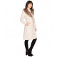 Пальто с меховым воротником Guess